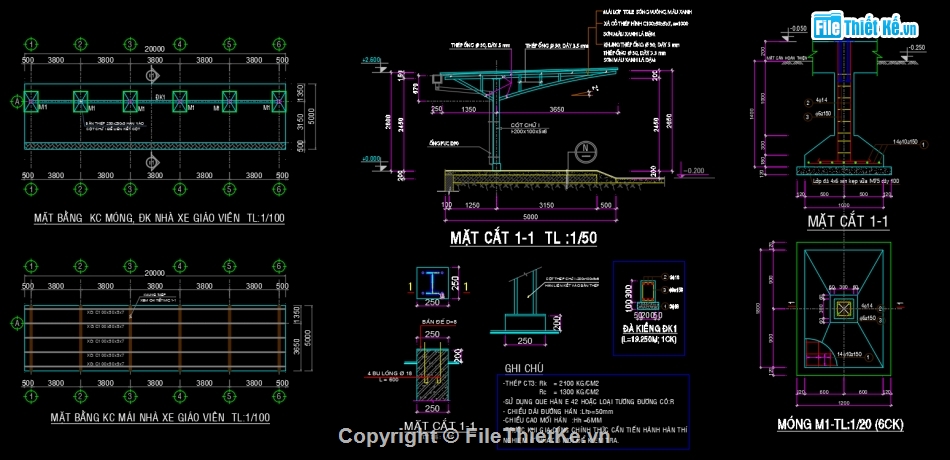 nhadexetruonghoc,filecadnhadexe,autocad nhà để xe trường học,nhà để xe