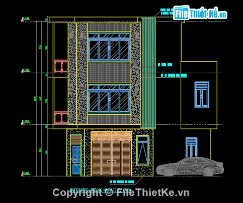 kiến trúc 3 tầng,kiến trúc đẹp,nhà phố góc,nhà méo,nhà lệch góc,nhà phố góc 3 tầng