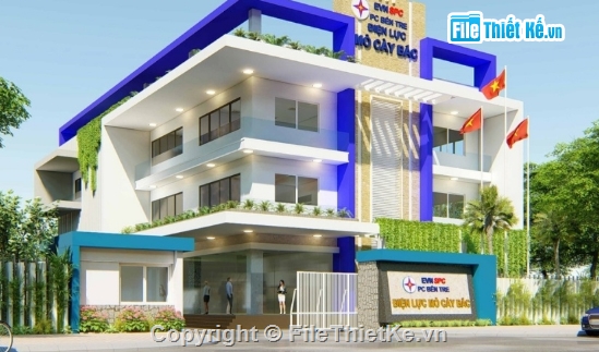 file nhà làm việc,revit nhà làm việc điện lực,nhà làm việc điện lực,revit nhà làm việc