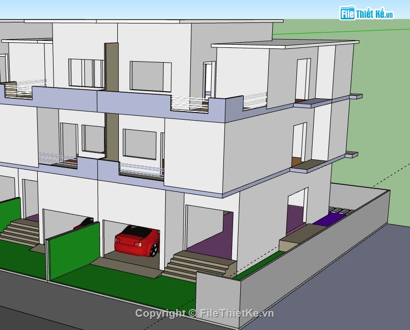 File sketchup nhà liền kề,nhà liền kề,nhà liền kề file su,sketchup nhà liền kề