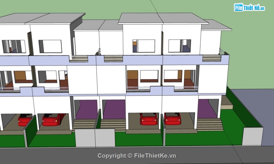 File sketchup nhà liền kề,nhà liền kề,nhà liền kề file su,sketchup nhà liền kề
