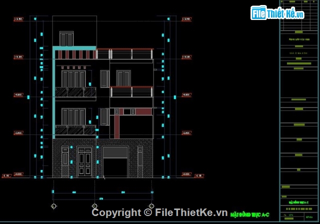 hồ sơ nhà lô phố,full nhà phố,nhà lô 3 tầng,3 tầng 1 tum 8.709x8.735m,Nhà lô góc 3 tầng