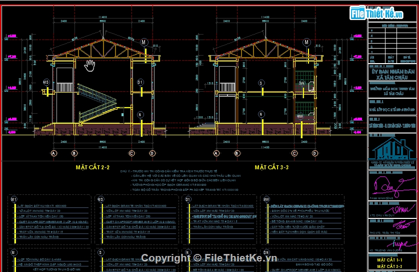 File cad lớp học 2 tầng 6 phòng,Bản vẽ lớp học 2 tầng 6 phòng,lớp học 2 tầng 6 phòng,Nhà lớp học 2 tầng 6 phòng