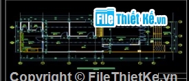 mái thái 1 tầng,nhà 1 tầng mái thái,file cad nhà 1 tầng
