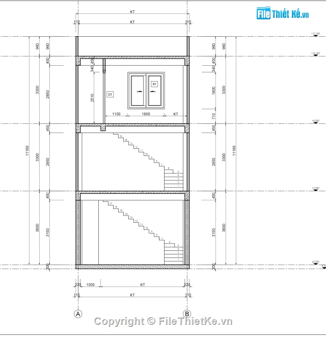 3 tầng 7.12x14m,Nhà 3 tầng,Nhà méo tân cổ điển