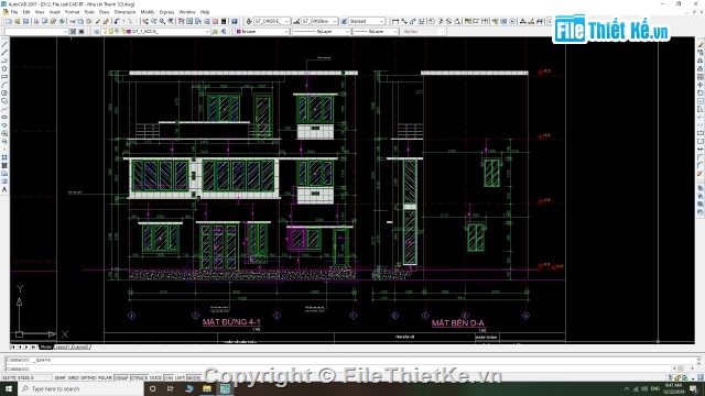 3 tầng,Nhà ở hiện đại,nhà ở 7x11m,bản vẽ nahf 3 tầng,nhà 3 tầng 7.02x11.22m