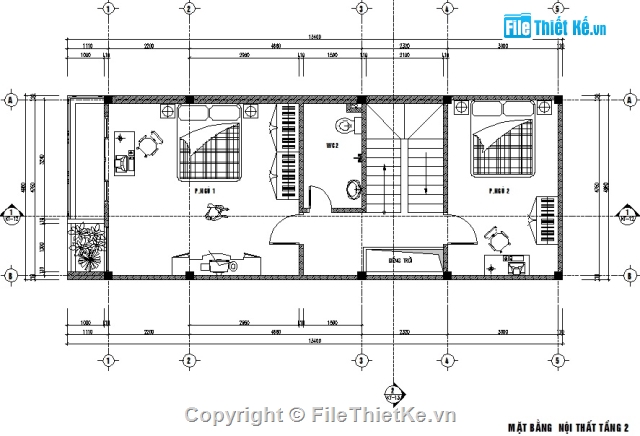 Nhà phố 3 tầng,Nhà phố 3 tầng 4.98x13m,Nhà ở 3 tầng,Bản vẽ nhà 3 tầng mái ngói