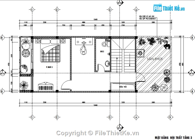 Nhà phố 3 tầng,Nhà phố 3 tầng 4.98x13m,Nhà ở 3 tầng,Bản vẽ nhà 3 tầng mái ngói