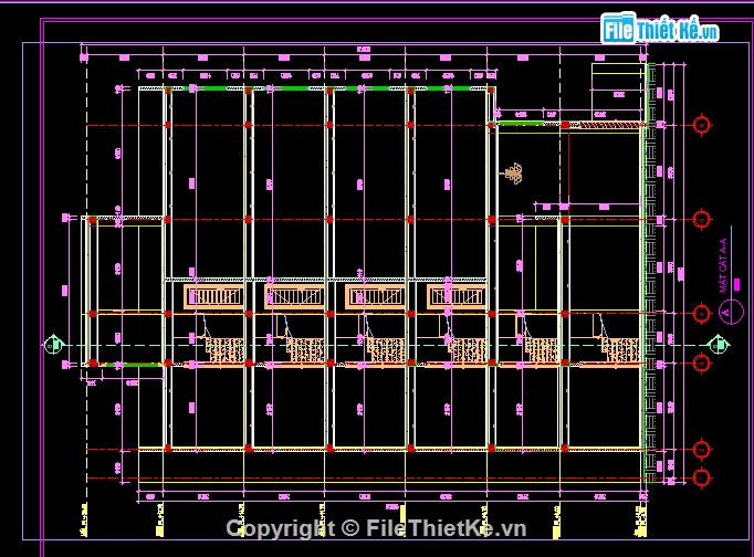 Nhà phố 5 tầng,file cad nhà phố 5 tầng,kiến trúc nhà phố 5 tầng