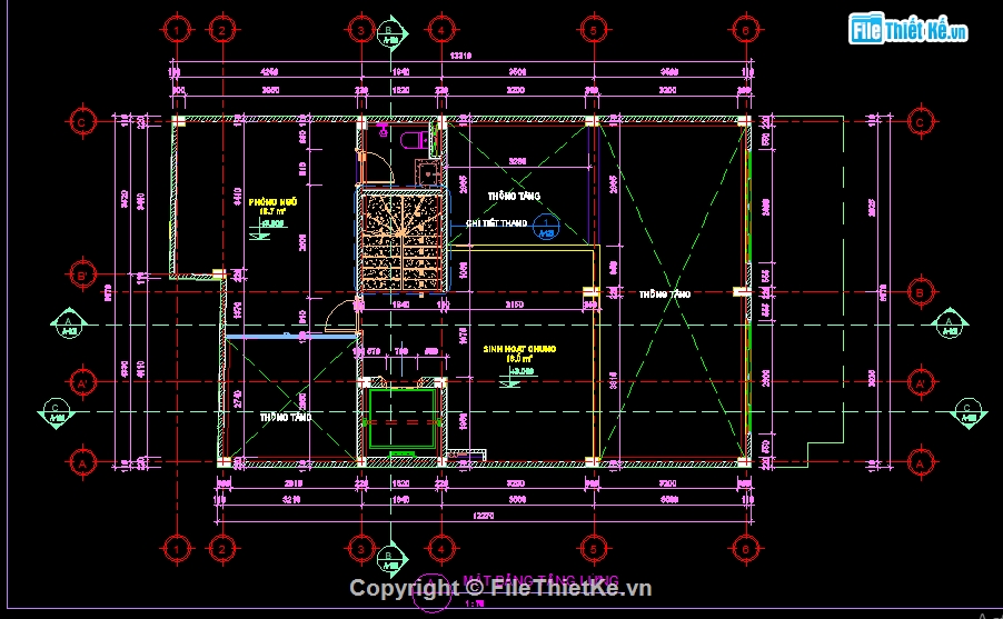 Nhà phố 5 tầng,file cad nhà phố 5 tầng,kiến trúc nhà phố 5 tầng