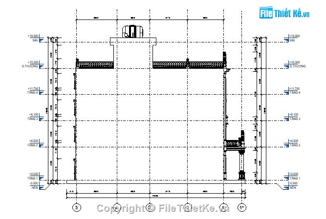 Nhà 4 tầng 9.3x23.4m,nhà kinh doanh 4 tầng,revit nhà dân 4 tầng,nhà phố 4 tầng revit,cửa hàng 4 tầng,bản vẽ nhà phố 4 tầng