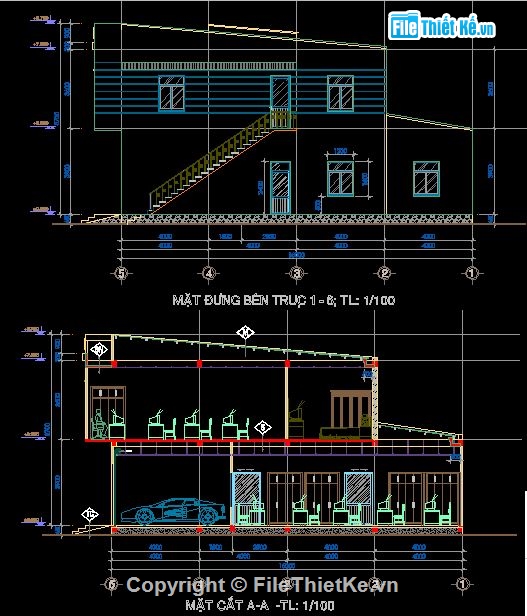 Nhà 2 tầng đẹp,nhà ở văn phòng,mẫu nhà 2 tầng,văn phòng trong nhà ở