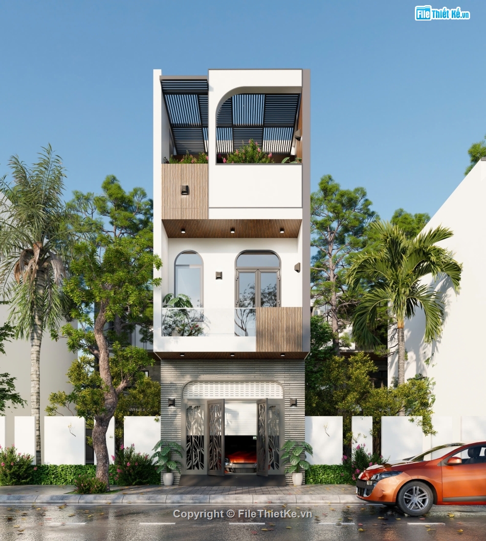 Nhà ống hiện đại 3 tầng,nhà 3 tầng hiện đại,nhà 3 tầng đẹp,nhà mặt tiền 4m