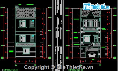 kiến trúc 4 tầng,kiến trúc 3 tầng,kết cấu 2 tầng,nha ong co ga ra