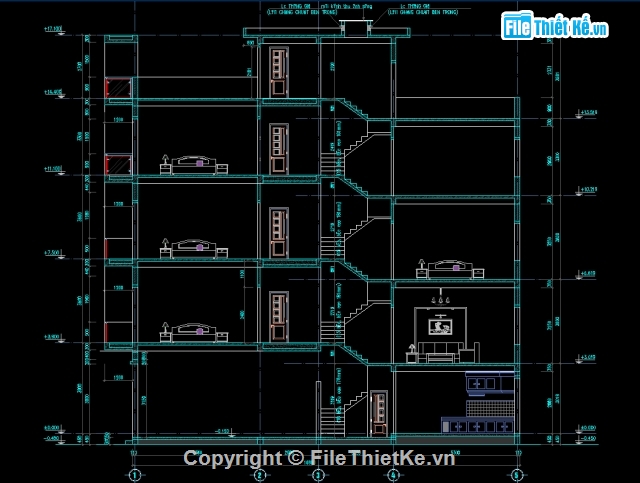 Nhà phố 4 tầng,4 tầng 1 tum nhà phố,4 tầng