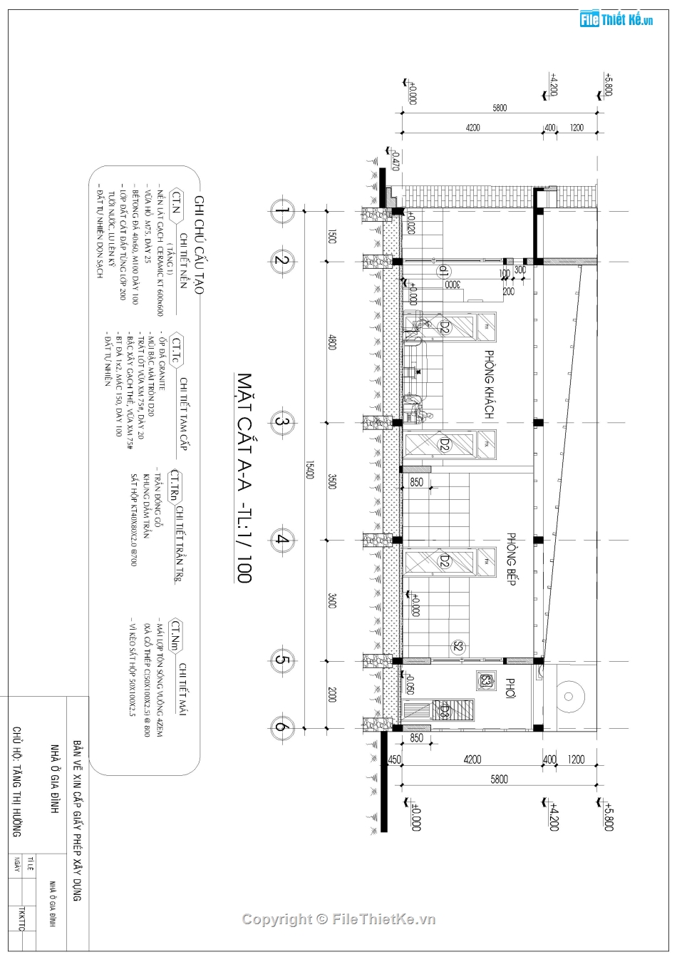 nhà cấp 4 6.7x15.4m,bản vẽ nhà 1 tầng,full bộ bản vẽ nhà phố 1 tầng,mẫu nhà 1 tầng 7x15.6m