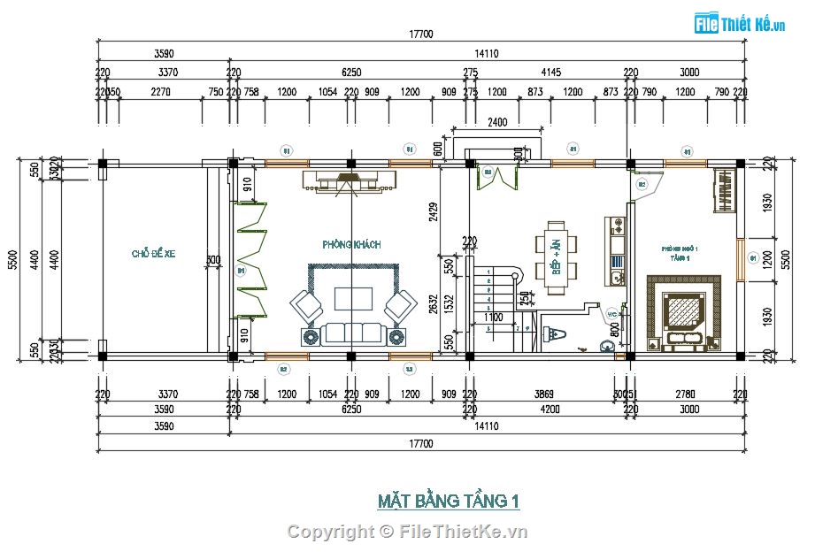 nhà phố 2 tầng 1 tum,cad nhà phố 2 tầng 1 tum,nhà phố 2 tầng 1 tum file cad,bản vẽ nhà phố 2 tầng 1 tum