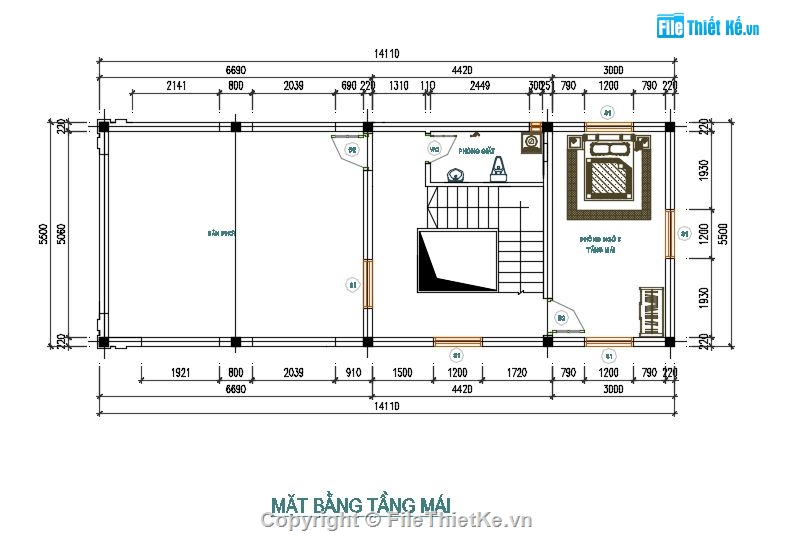nhà phố 2 tầng 1 tum,cad nhà phố 2 tầng 1 tum,nhà phố 2 tầng 1 tum file cad,bản vẽ nhà phố 2 tầng 1 tum