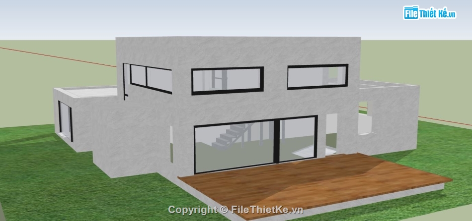 Nhà phố 2 tầng,model su nhà phố 2 tầng,file sketchup nhà phố 2 tầng,sketchup nhà phố 2 tầng,nhà phố 2 tầng file sketchup