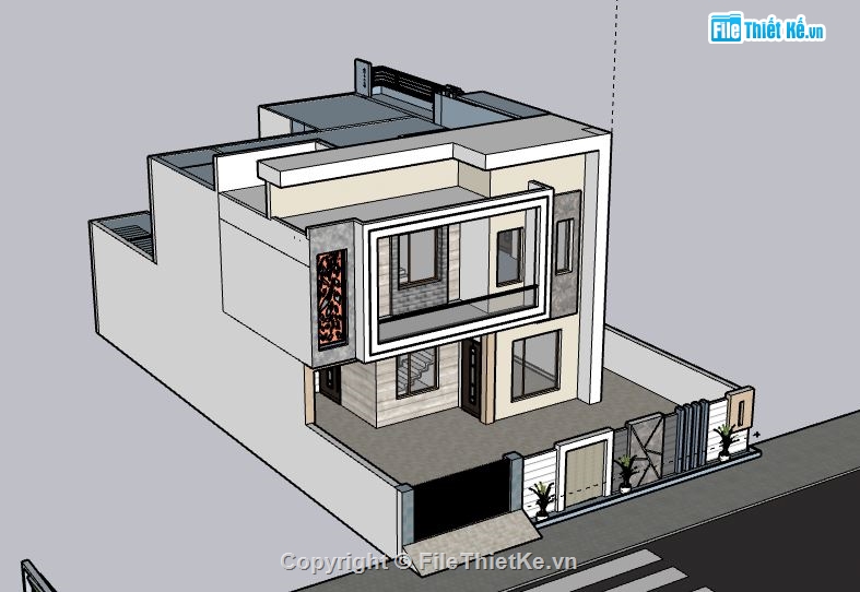 Nhà phố 2 tầng,model su nhà phố 2 tầng,nhà phố 2 tầng file su,sketchup nhà phố 2 tầng,nhà phố 2 tầng file sketchup