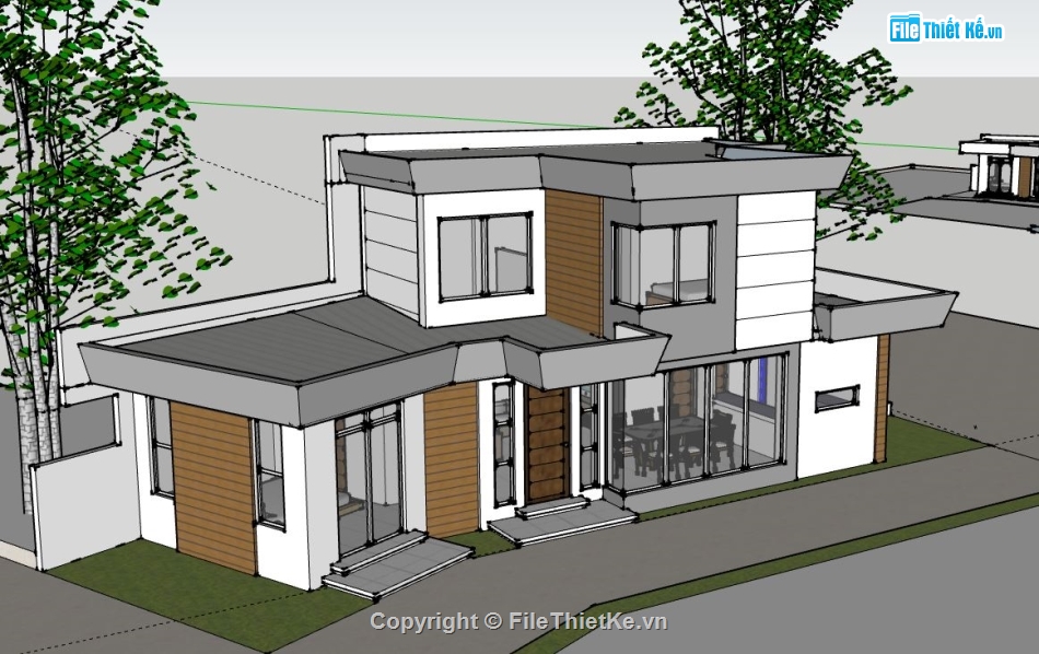 file su nhà phố 2 tầng,sketchup nhà phố 2 tầng,nhà phố 2 tầng file sketchup,nhà phố 2 tầng file su,model su nhà phố 2 tầng