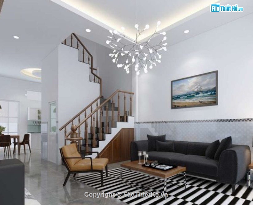 nhà phố 2 tâng,nhà phố 2 tầng 5x12m,nhà phố 2 tầng