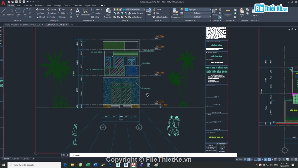 nhà phố 2 tầng,file cad nhà phố 2 tầng,cad nhà phố 2 tầng,autocad nhà phố 2 tầng