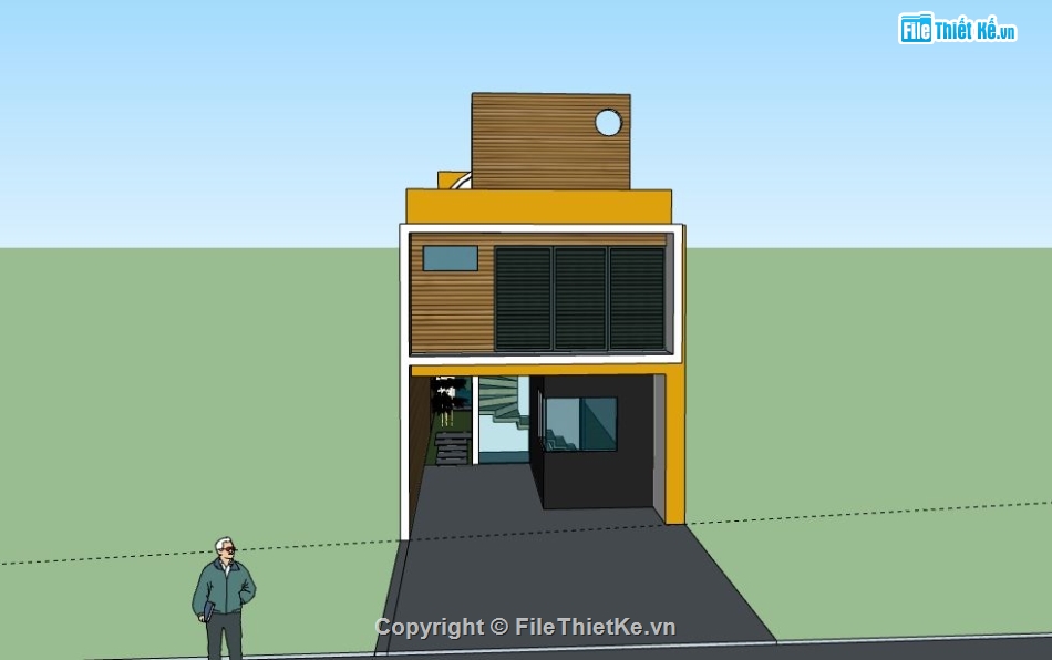 Nhà phố 2 tầng,file sketchup nhà phố 2 tầng,nhà phố 2 tầng model su,sketchup nhà phố 2 tầng,nhà phố 2 tầng file su