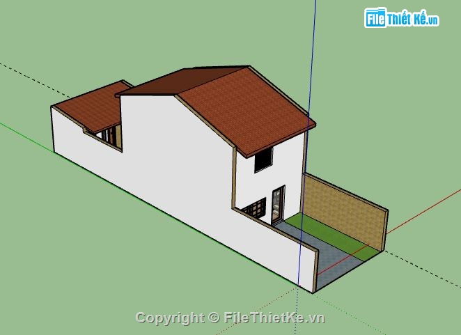 Nhà phố 2 tầng,file sketchup nhà phố 2 tầng,nhà phố 2 tầng model su,sketchup nhà phố 2 tầng,nhà phố 2 tầng sketchup