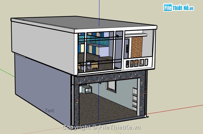 Nhà phố 2 tầng,file su nhà phố 2 tầng,nhà phố 2 tầng sketchup,model su nhà phố 2 tầng,sketchup nhà phố 2 tầng