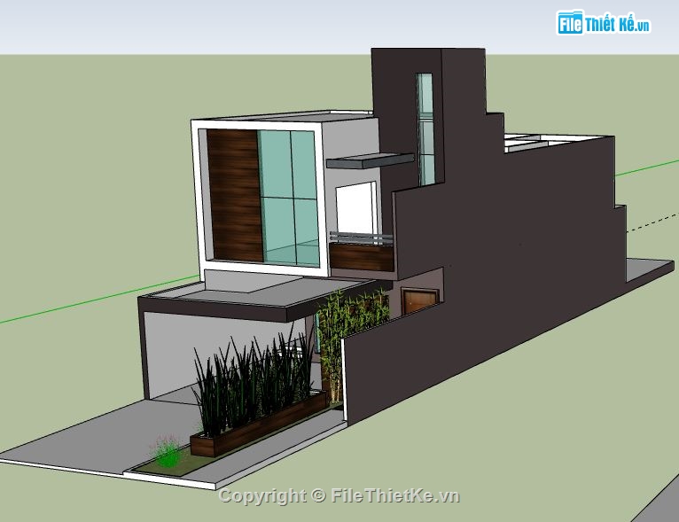 Nhà phố 2 tầng,model su nhà phố 2 tầng,file sketchup nhà phố 2 tầng,nhà phố 2 tầng file su,sketchup nhà phố 2 tầng