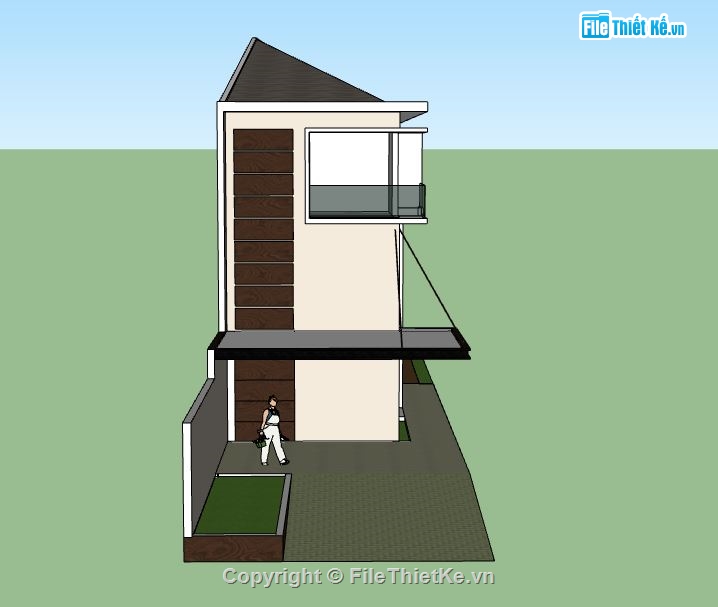 Nhà phố 2 tầng,file sketchup nhà phố 2 tầng,su nhà phố 2 tầng,nhà phố 2 tầng file su,nhà phố 2 tầng file sketchup