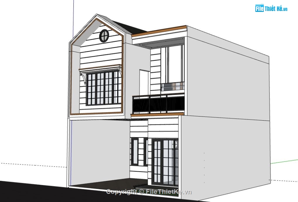 Nhà phố 2 tầng,model su nhà phố 2 tầng,nhà phố 2 tầng file su,sketchup nhà phố 2 tầng,nhà phố 2 tầng sketchup