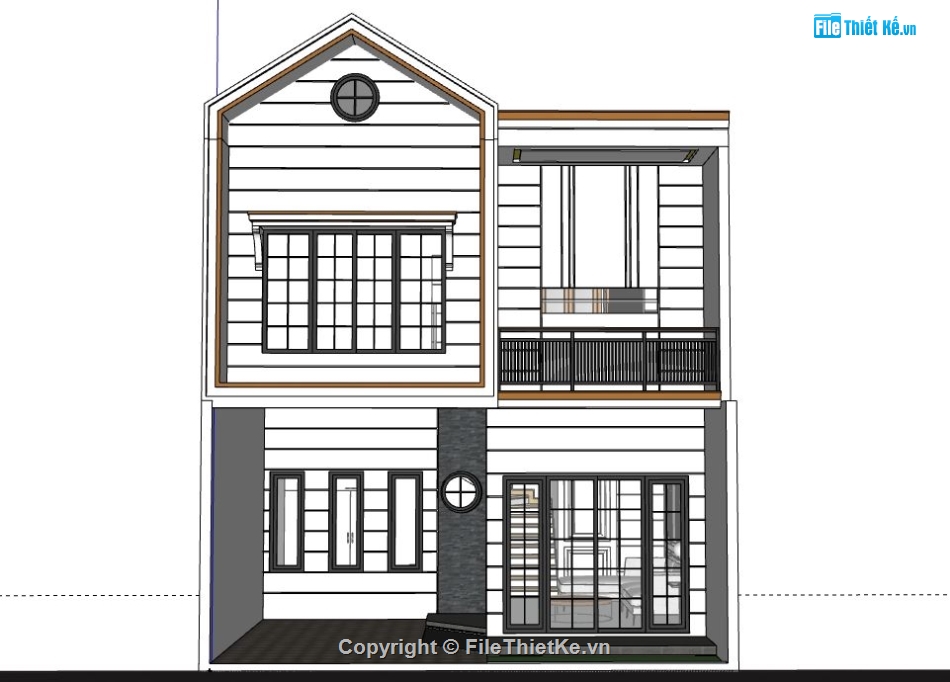 Nhà phố 2 tầng,model su nhà phố 2 tầng,nhà phố 2 tầng file su,sketchup nhà phố 2 tầng,nhà phố 2 tầng sketchup