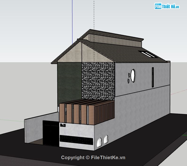 Nhà phố 2 tầng,model su nhà phố 2 tầng,nhà phố 2 tầng file su,sketchup nhà phố 2 tầng,nhà phố 2 tầng sketchup