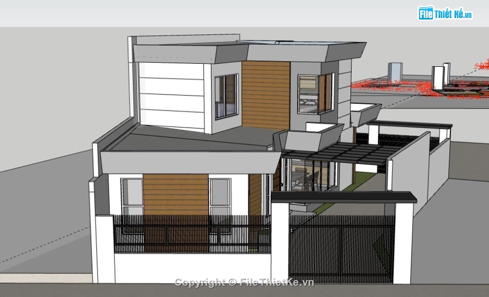model su nhà phố 2 tầng,file su nhà phố 2 tầng,nhà phố 2 tầng file su,sketchup nhà phố 2 tầng,nhà phố 2 tầng sketchup
