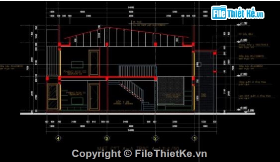 nhà phố 2 tầng,file cad nhà phố 2 tầng,nhà phố 2 tầng cad
