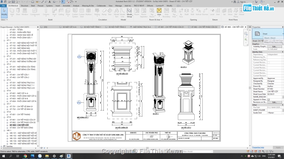 nhà phố 2 tầng 5x18m,Nhà phố 2 tầng hiện đại,file revit nhà phố 2 tầng,mẫu nhà phố 2 tầng đẹp