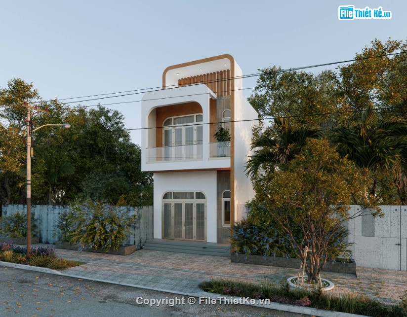nhà phố sketchup,sketchup nhà phố 2 tầng,nhà phố 2 tầng sketchup