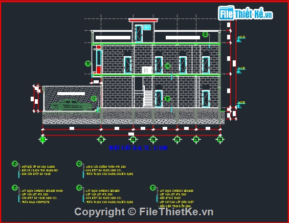 Bản vẽ nhà ống đẹp,Bản vẽ nhà phố đẹp,Bản vẽ nhà góc phố,bản vẽ nhà 2 tầng