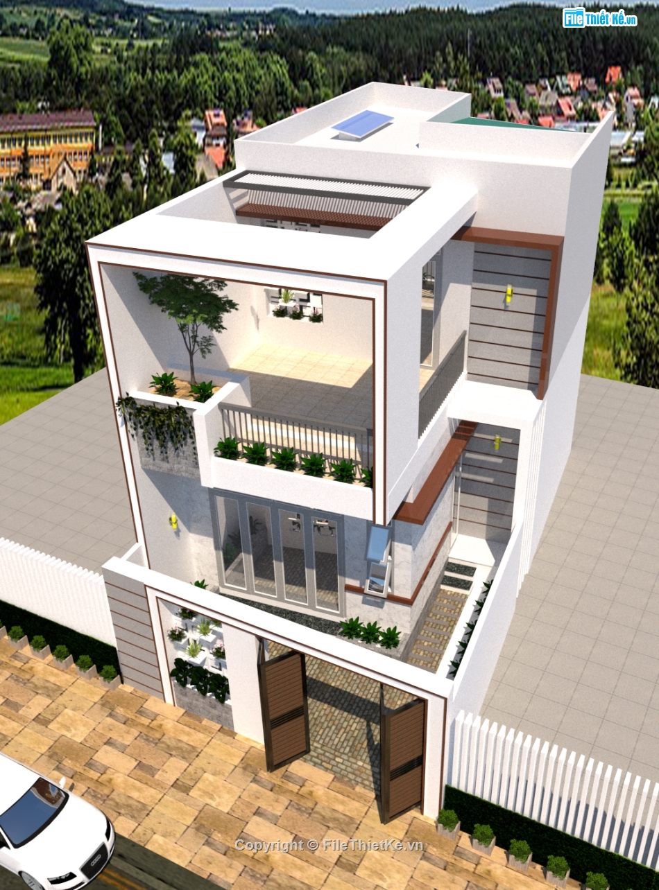 nhà phố 2 tầng,nhà phố 6x10m,đất hình bình hành