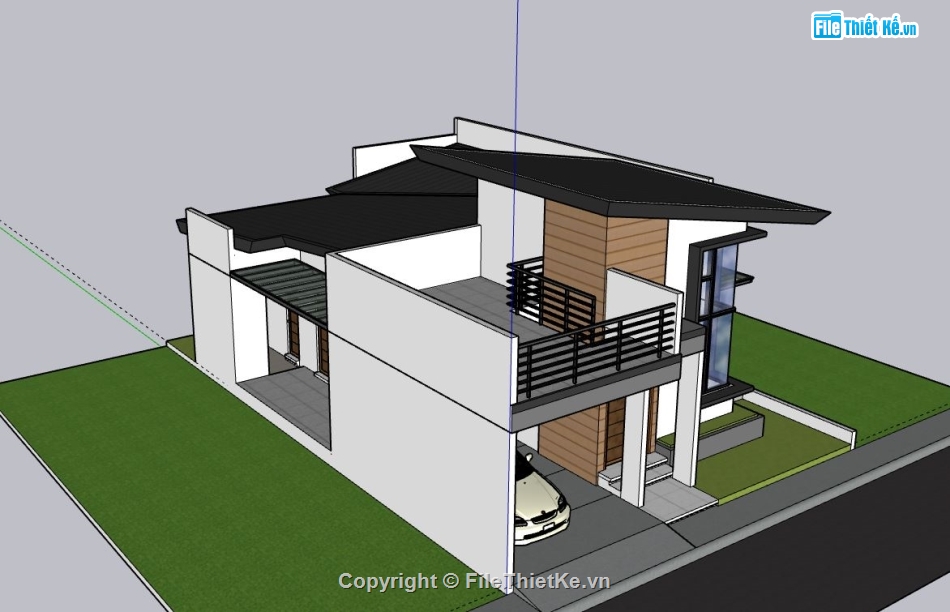 Nhà phố 2 tầng,file su nhà phố 2 tầng,nhà phố 2 tầng file sketchup,nhà phố 2 tầng file su,model su nhà phố 2 tầng