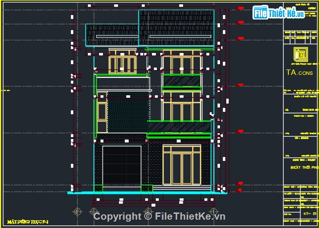 Bản vẽ nhà phố đẹp,Bản vẽ nhà phố nền đôi đẹp,Bản vẽ nhà phố 2 tầng đẹp