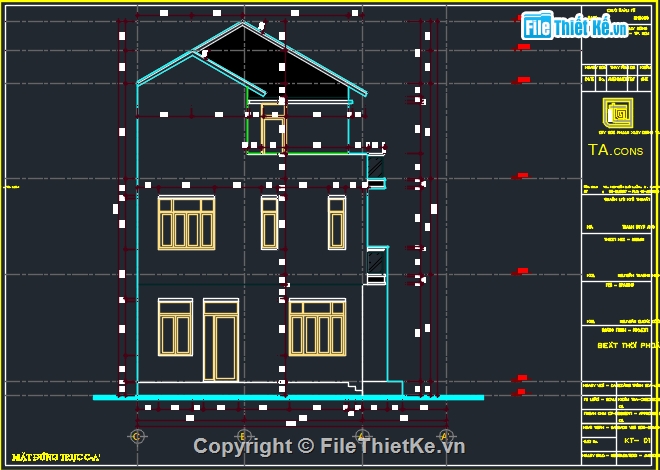 Bản vẽ nhà phố đẹp,Bản vẽ nhà phố nền đôi đẹp,Bản vẽ nhà phố 2 tầng đẹp