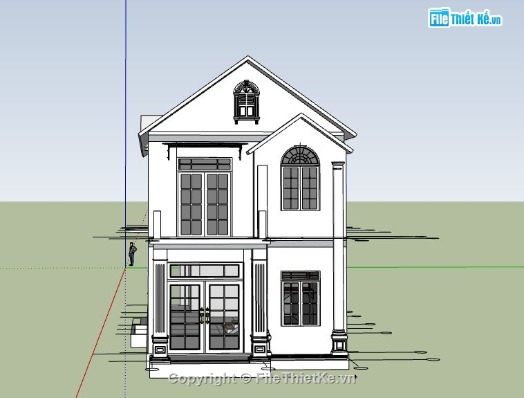 nhà phố 3 tầng,file sketchup nhà phố 3 tầng,sketchup nhà phố 3 tầng,model su nhà phố 3 tầng,nhà phố 3 tầng file sketchup