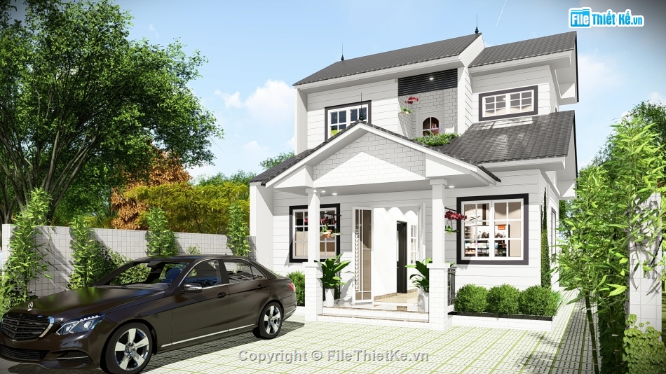 nhà phố 2 tầng file cad,bản vẽ nhà phố 2 tầng,autocad nhà phố 2 tầng