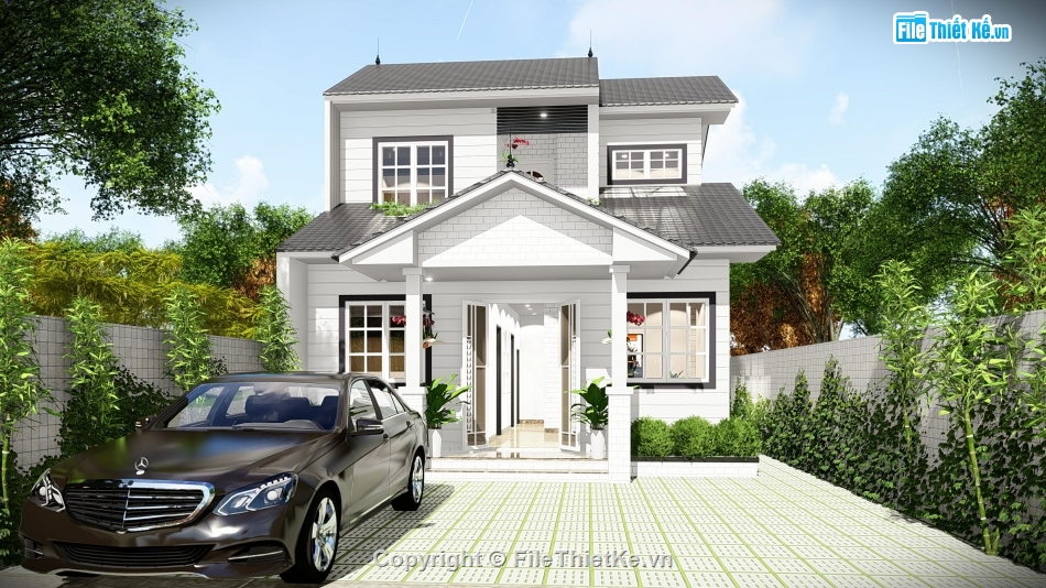 nhà phố 2 tầng file cad,bản vẽ nhà phố 2 tầng,autocad nhà phố 2 tầng