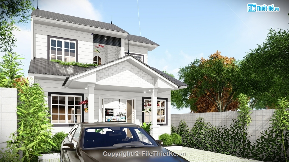 nhà phố 2 tầng file cad,bản vẽ nhà phố 2 tầng,autocad nhà phố 2 tầng