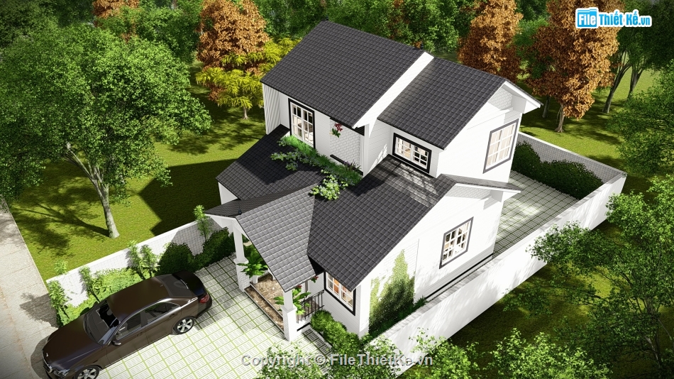 nhà phố 2 tầng file cad,bản vẽ nhà phố 2 tầng,autocad nhà phố 2 tầng