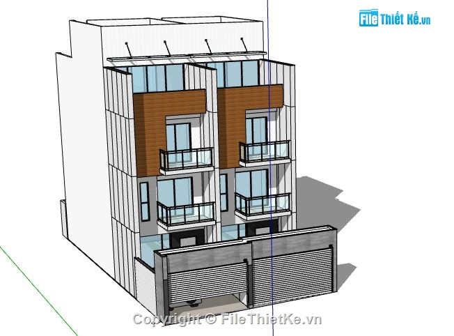 Nhà phố 3 tầng,model su nhà phố 3 tầng,file su nhà phố 3 tầng,file sketchup nhà phố 3 tầng,nhà phố 3 tầng sketchup